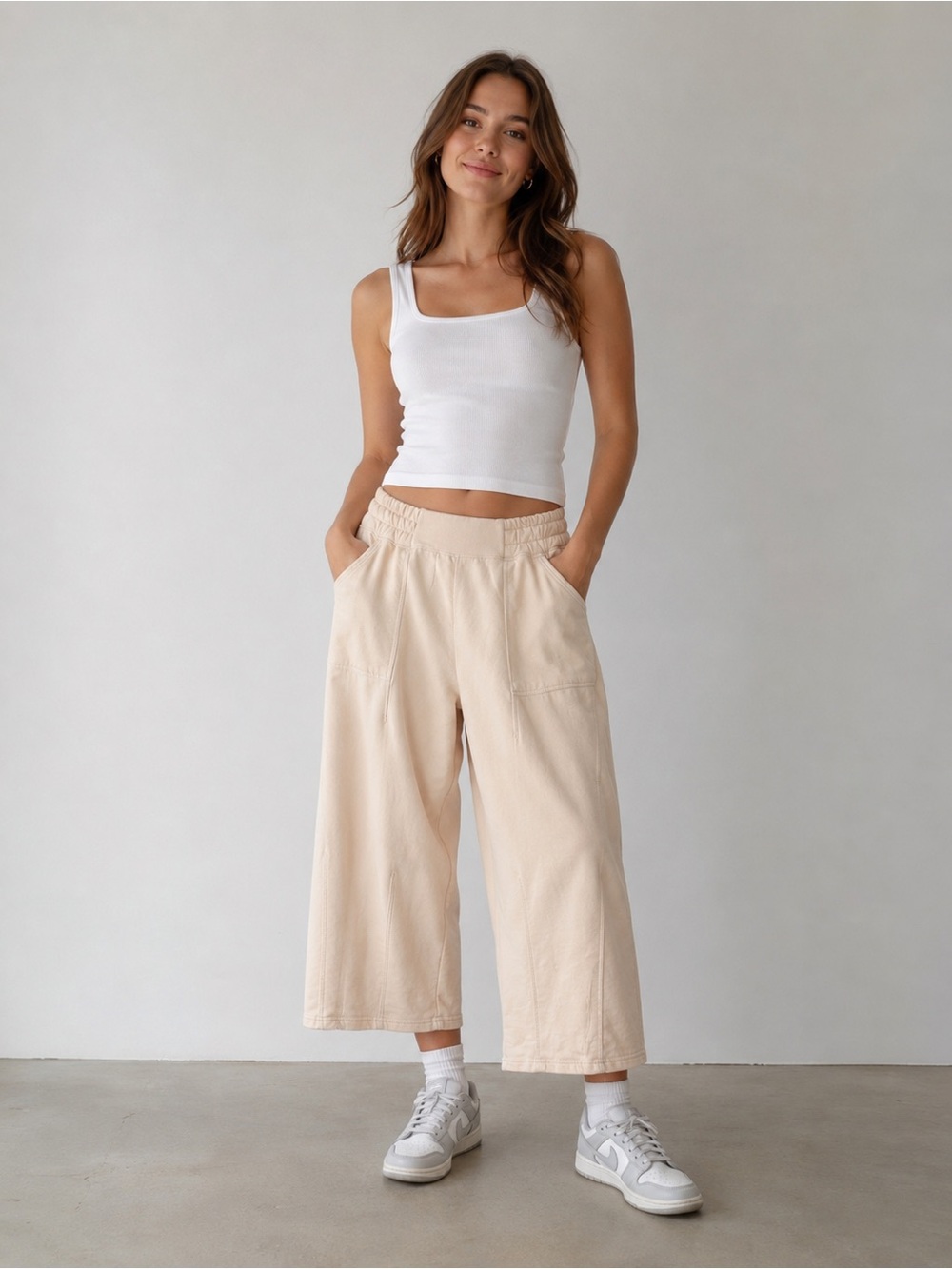 URBAN OUTFITTERS Out From Under Women’s Large Yellow Aubrey Wide Leg Pants FLAW